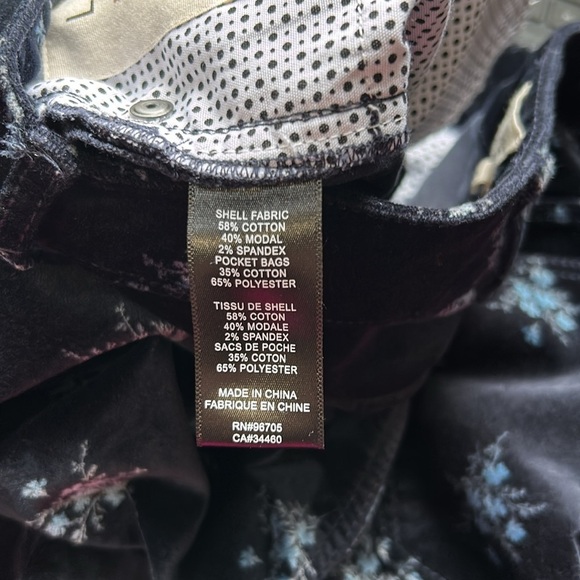 Rebecca Taylor La Vie Celeste Floral Velvet Jacket AND Pant Set XS Pant Sz 25 - Picture 8 of 16